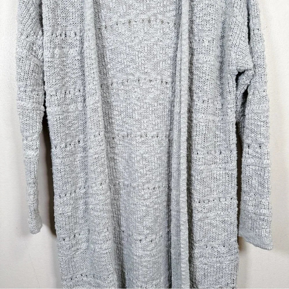 Nicole Miller Women's Size Medium Open Front  Crochet Knit Cardigan - Picture 9 of 16